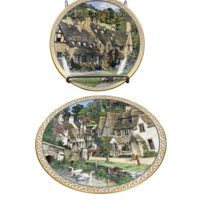 Royal Worcester Fine Bone China Plates x 2