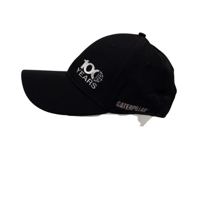 Caterpillar 100 Years anniversary Mens Size One Size Soft Cap Black  