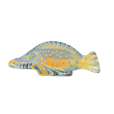Rikaro Hand Painted Glass Fish Ornament