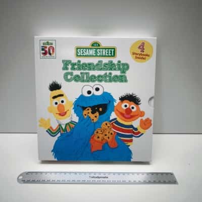 Sesame Street Friendship Collection 4 Storybooks Box Set 50th Anniv