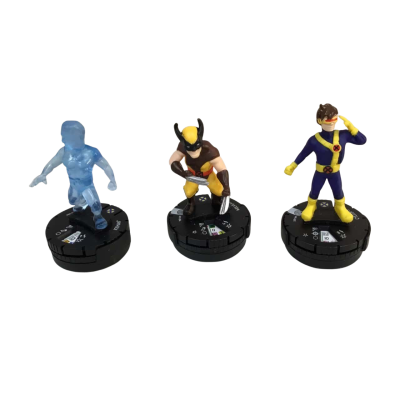 Hero Clix TabApp Marvel 3 Pack Wolverine Iceman & Cyclops