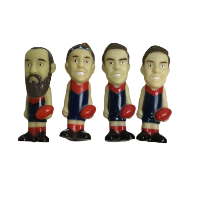 4 x AFL Melbourne Demons Figurines