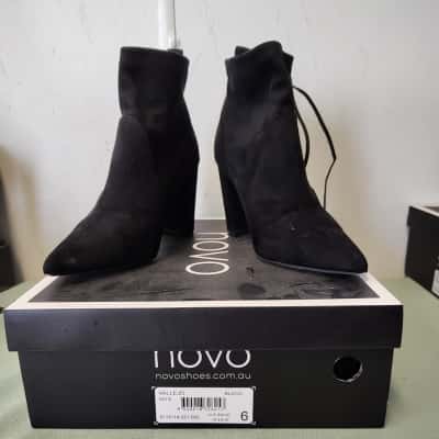 Womens size 6  Novo Vallejo Black Ankle Boots – W19 Model – Novo Shoes