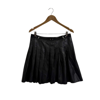 Current Mood Faux Leather Black Skirt Size XL