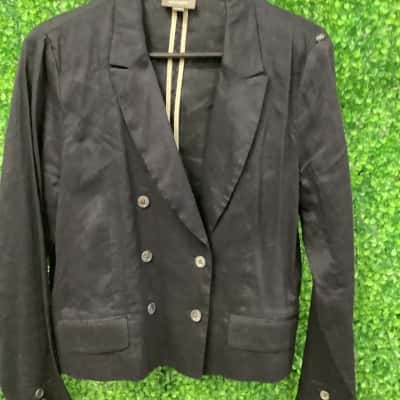 Sussan Womens  Size 12 Cropped Jacket Blue 