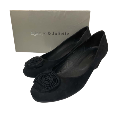 NEWDjango & Juliette  Womens  Size 41 Wedges Black  
