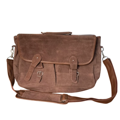 Vintage Luis Santini Unisex Cross Body Bag Brown 