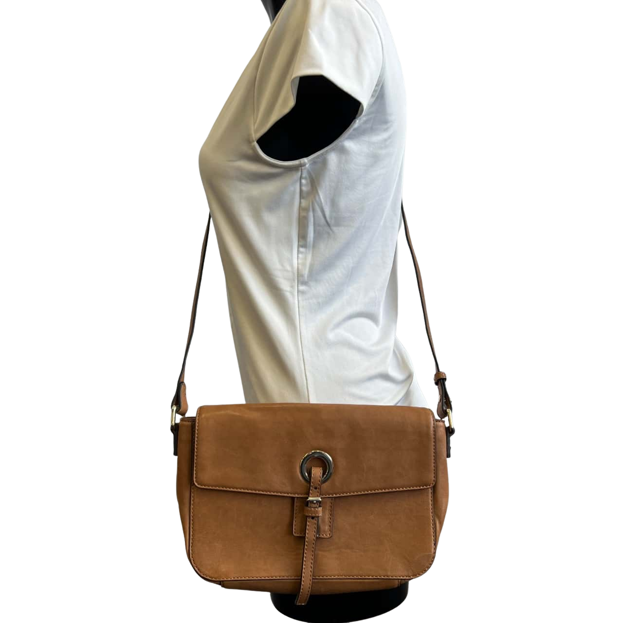 Witchery Womens Leather Cross Body Bag Brown(s)