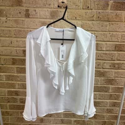 Sheike Womens gracious ivory blouse Size 10 