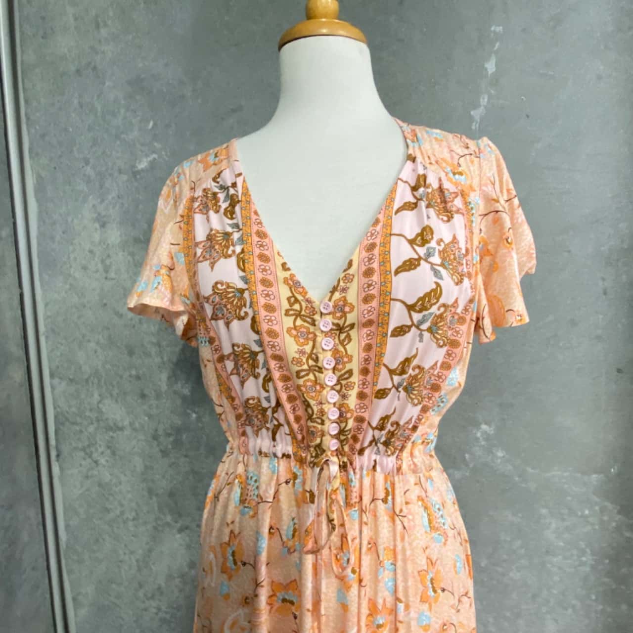 Salty Bright Womens Size 12 Short Sleeve Dress Floral NEW With Tags(s)