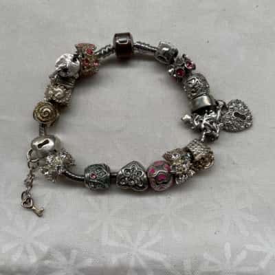  Women's COSTUME Charm Bracelet (Pandora inspired)
