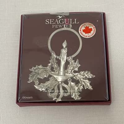 SEAGULL PEWTER CANADA Christmas Candle Ornament