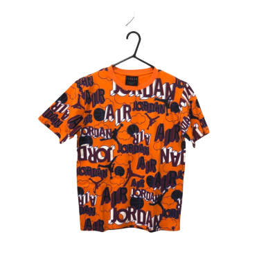 Michael Jordan Air Orange Short Sleeve Top Size M 