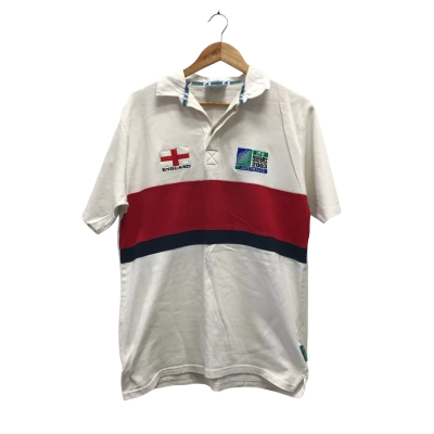 Vintage Cooper 2003 Rugby World Cup England Mens  Size M Jersey White 