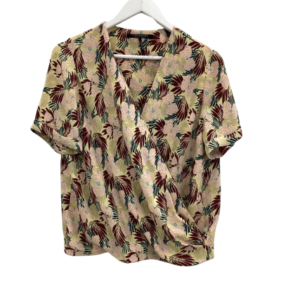 Scotch & Soda Womens  Size 2 Short Sleeve Top Floral 