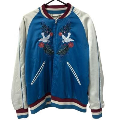 Paris Atelier Mens  Size 12 Bomber Blue / Cream 