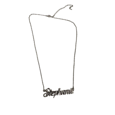 Stephanie Name Women's/Girl’s Necklace (Costume Jewellery)