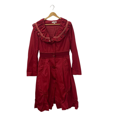 Boo Radley Womens  Size S Long Sleeve Dress Red 