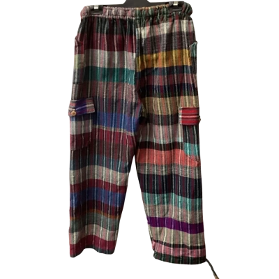  Womens  Size 10 Ankle Length Pants Multicoloured D