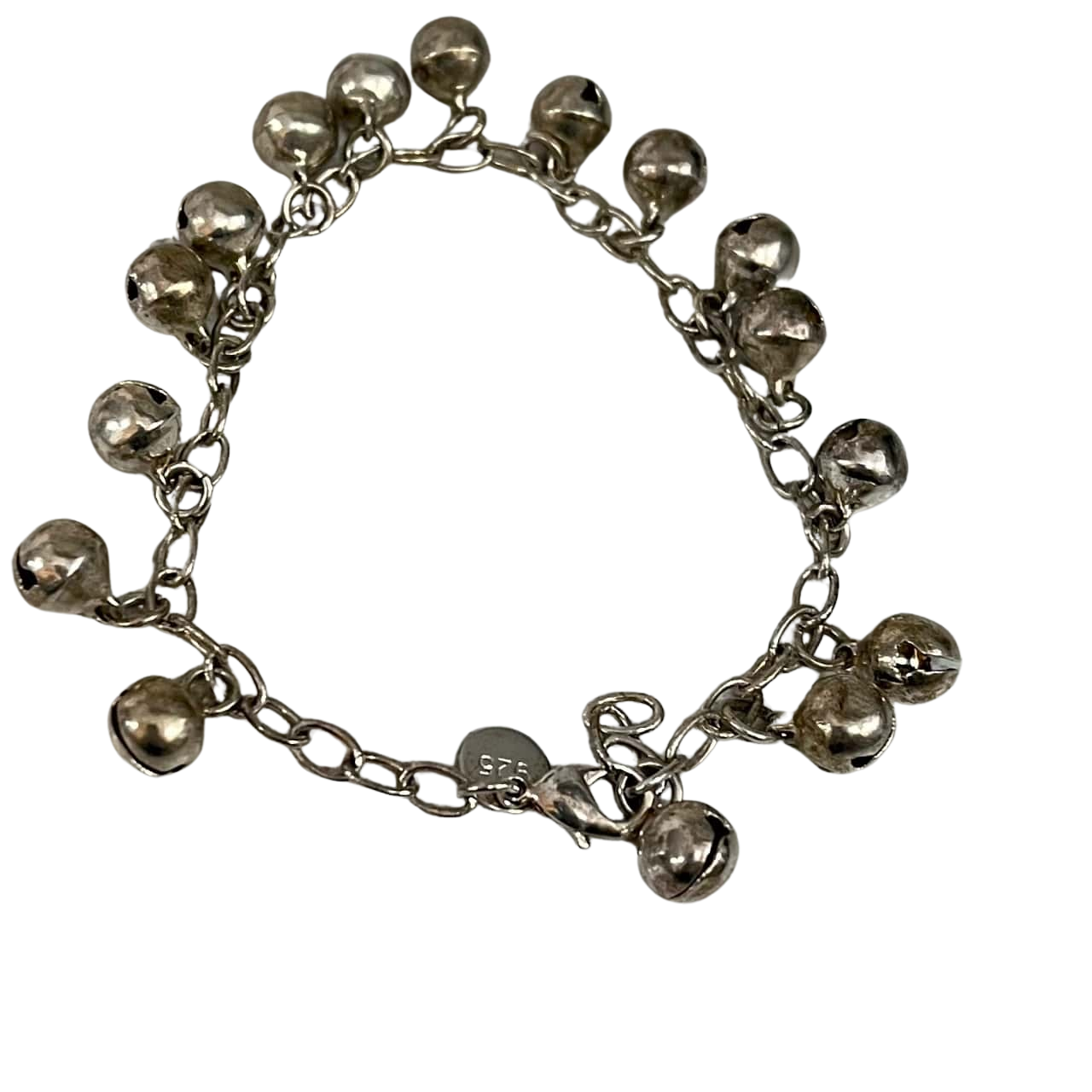 925 silver bell bracelet just