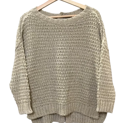 Eterque Womens  Size S Crew Neck Jumper Champagne / Gold 