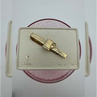 Stratton NIPPY CLIP Made In England Pint Gold Tone Tie bar clip