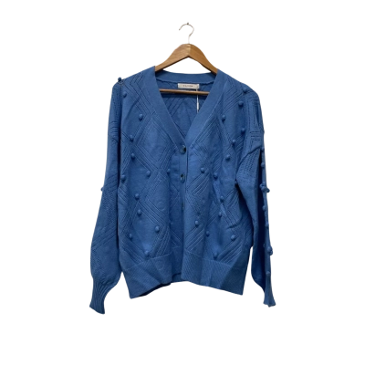 Haven  Womens  Size L / M Button-down Cardigan Blue 