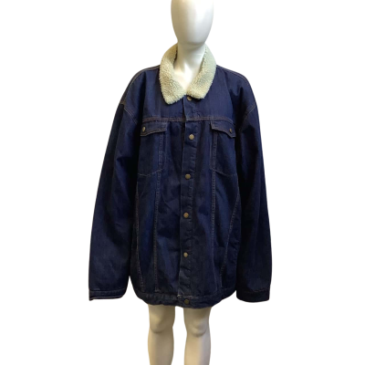 Brand New Prodigy Womens Size 8XL Fleece Lined Denim Jacket Blue