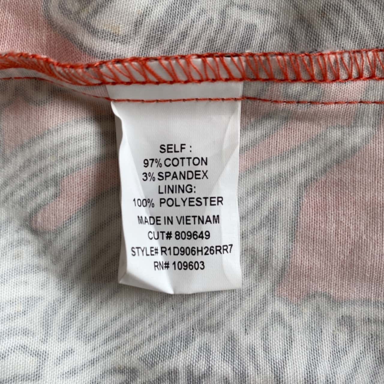 Rabbit Rabbit Rabbit Designs Women's Size 10 Sleeveless Orange Black