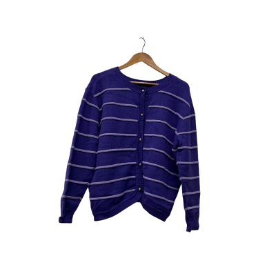 Isle Of Mine Womens  Size L Button-down Cardigan Purple 