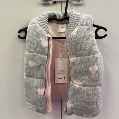 Seed Kids  Size 00 Jacket Grey / Pink  