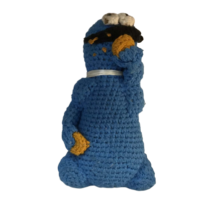 Hand Made Cookie Monster  Toy Approx 34 x 20cm