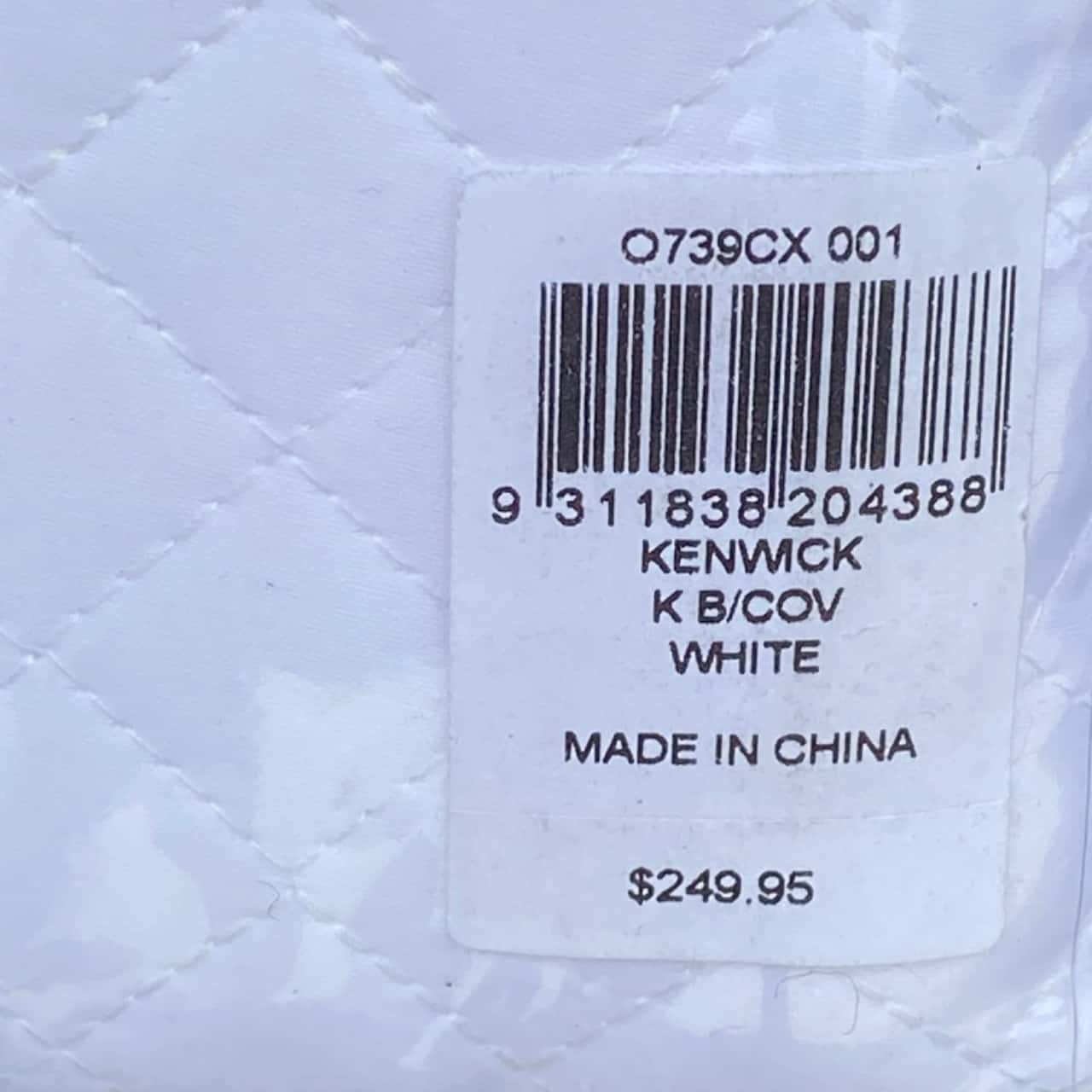 SHERIDAN KENWICK KING SIZE WHITE QUILTED BED COVER (s)