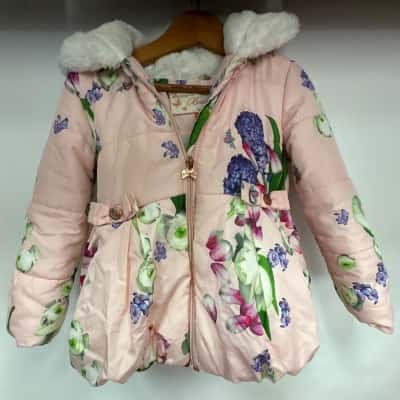 Baker by Ted Baker Shower Resistant Bubble Hem Padded Coat 3-4Yrs