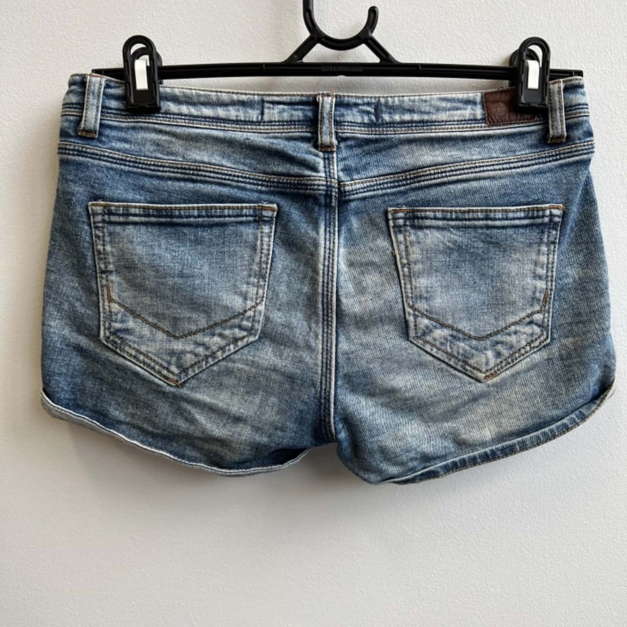 Zara Womens Size EU 36 Denim Shorts Blue