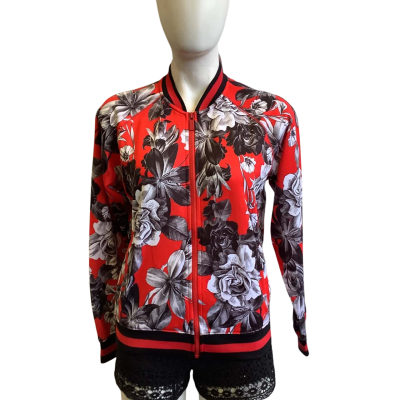 BNWT Bonds Women's Size S Bomber Jacket Redd Floral 