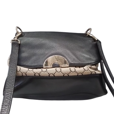 Oroton Womens Shoulder Bag Beige / Black  