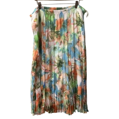 AshleyBrook  Womens  Size 18 Pleated Skirt Floral c