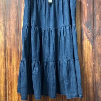 City Chic  denim maxi skirt Size XL new 