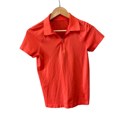 Lululemon Womens  Size S Short Sleeve Shirt Red 