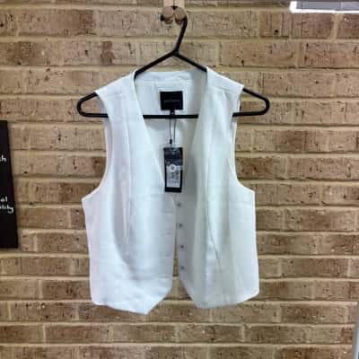 Portmans Womens white button up top Size 14 