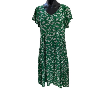 COMO  Womens  Size 14 Casual Dress Floral / Green 