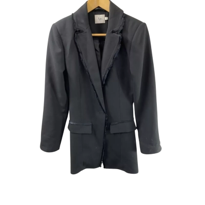 AJE Womens  Size 8 Blazer Black  / Silver 