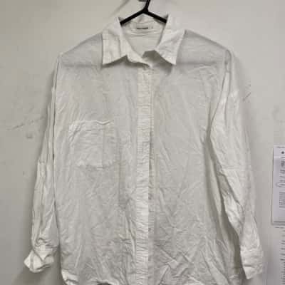 Perfect Stranger Womens  Size 4 Long Sleeve Shirt White 