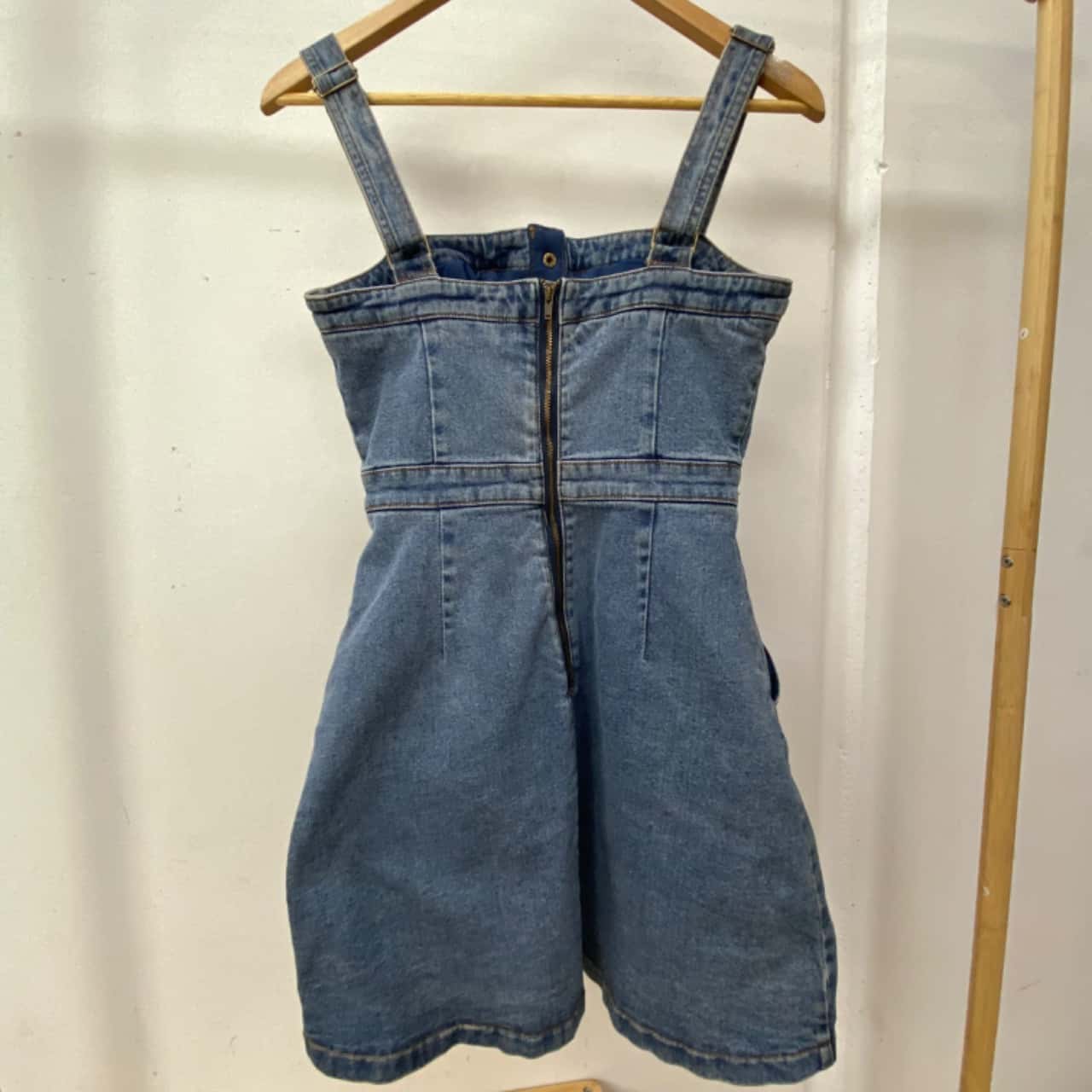 Kookai Womens Size 40 Denim Dress Blue (s)