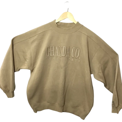 Ghanda Womens  Size 10 Pullover Beige 