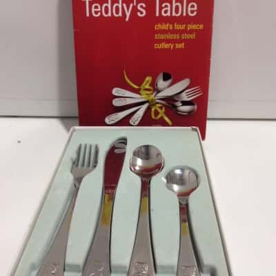 Teddy Table 4 piece cutlery set 