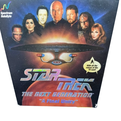 Vintage Star Trek. The Next Generation. ‘A Final Unity’ game 