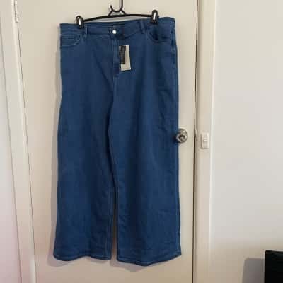 Betty Basics Womens  Size 22 Straight Leg Pants Blue RRP $89.95