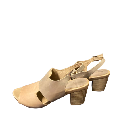 DJANGO & JULIETTE Women's Tan Leather Heel Sandals Size 40 BNWT 